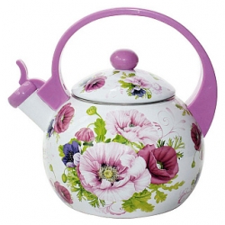 Чайник эмал. 2,5л. ЕМ-25101/14 Нежные маки